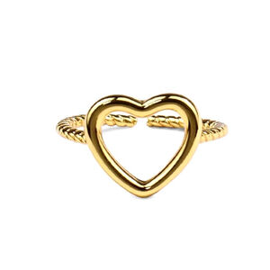 NEW Women's 14k Gold Plated .925 Twist‎ Band Ring, Adjustable